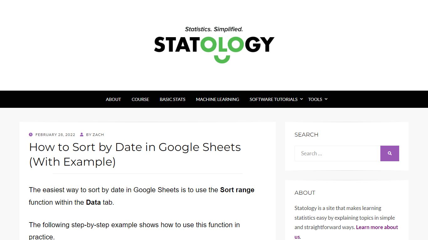 How to Sort by Date in Google Sheets (With Example)