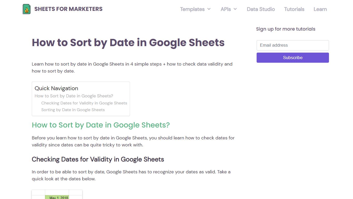 How to Sort by Date in Google Sheets - Sheets for Marketers